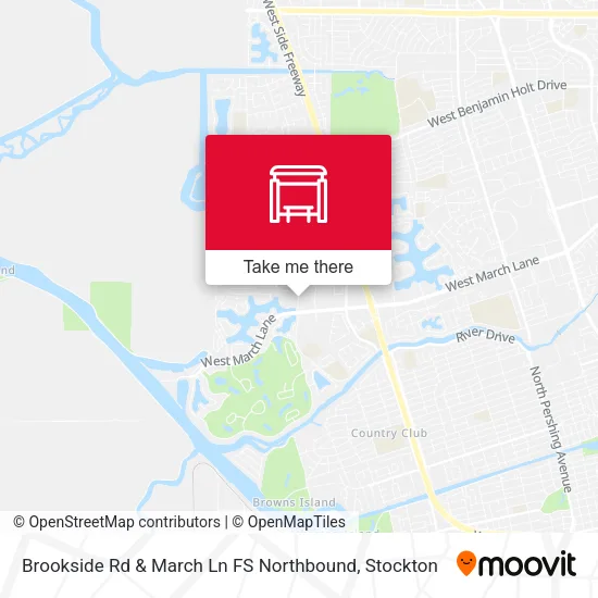 Mapa de Brookside Rd & March Ln FS Northbound