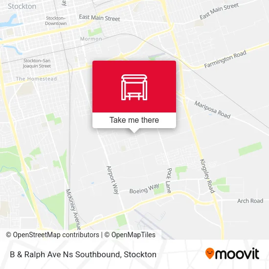 Mapa de B & Ralph Ave Ns Southbound