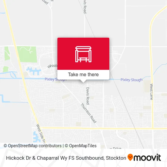 Mapa de Hickock Dr & Chaparral Wy FS Southbound