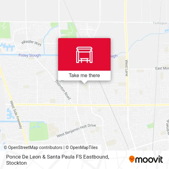 Mapa de Ponce De Leon & Santa Paula FS Eastbound