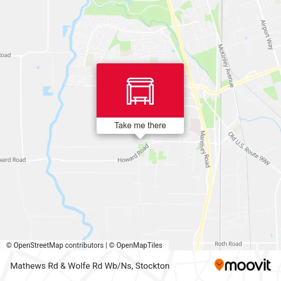 Mapa de Mathews Rd & Wolfe Rd Wb/Ns