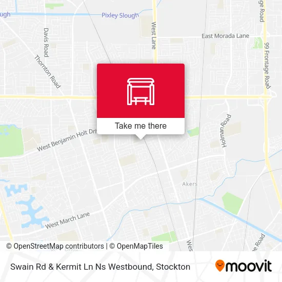 Mapa de Swain Rd & Kermit Ln Ns Westbound