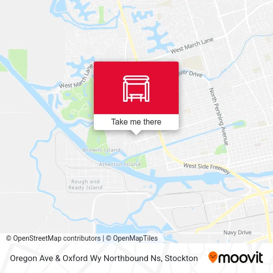 Mapa de Oregon Ave & Oxford Wy Northbound Ns
