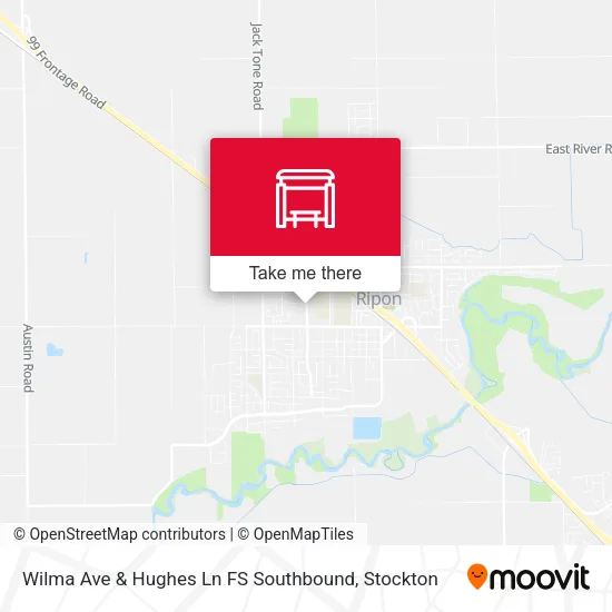 Mapa de Wilma Ave & Hughes Ln FS Southbound