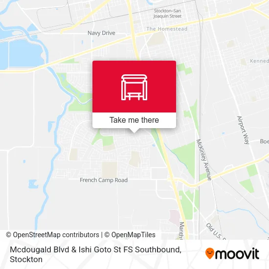 Mapa de Mcdougald Blvd & Ishi Goto St FS Southbound