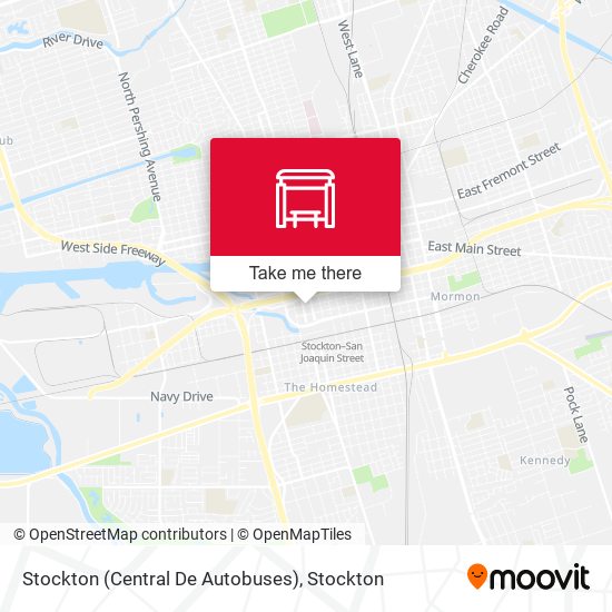 Stockton (Central De Autobuses) map