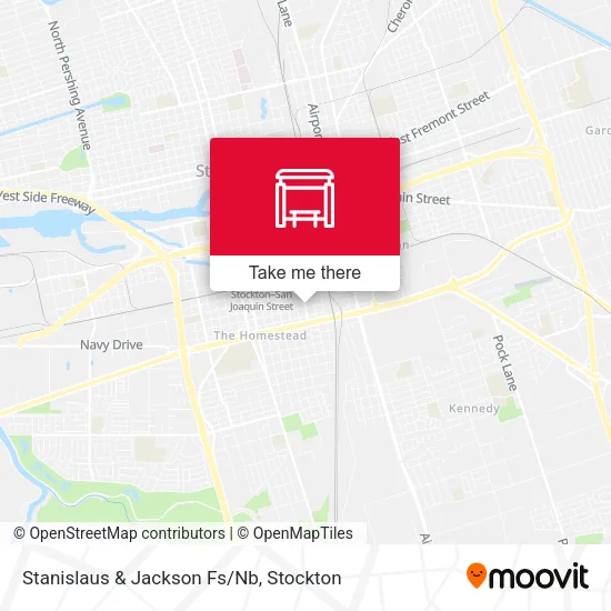 Mapa de Stanislaus & Jackson Fs/Nb
