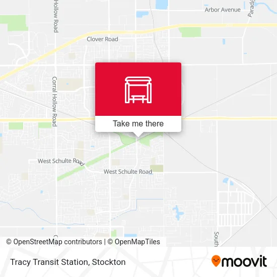 Mapa de Tracy Transit Station