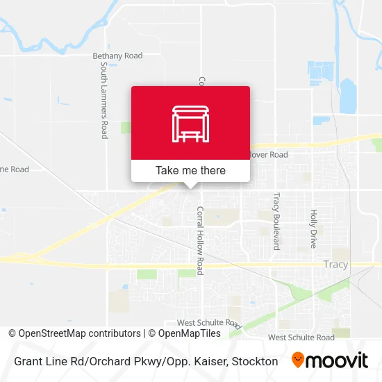Mapa de Grant Line Rd / Orchard Pkwy / Opp. Kaiser