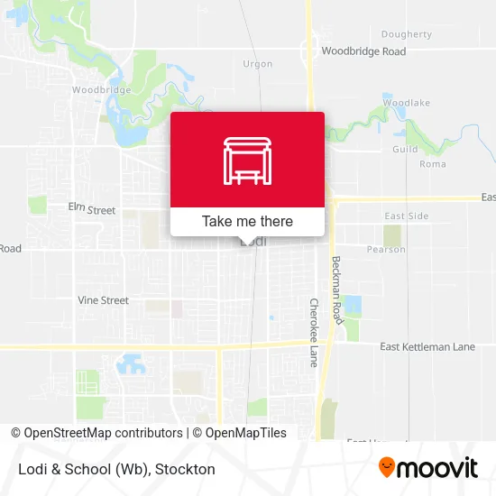 Mapa de Lodi & School (Wb)
