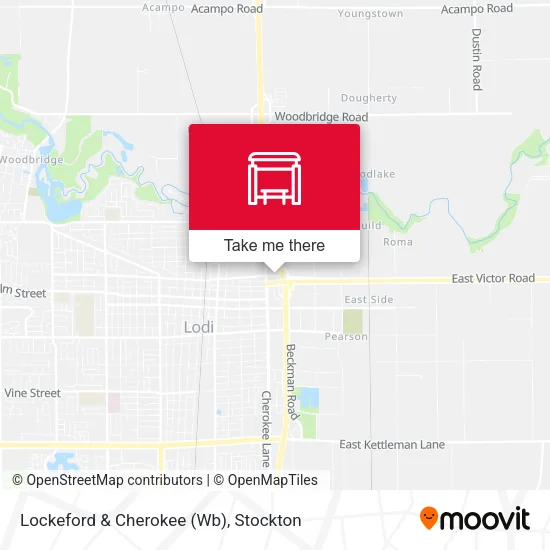 Mapa de Lockeford & Cherokee (Wb)