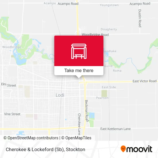 Mapa de Cherokee & Lockeford (Sb)