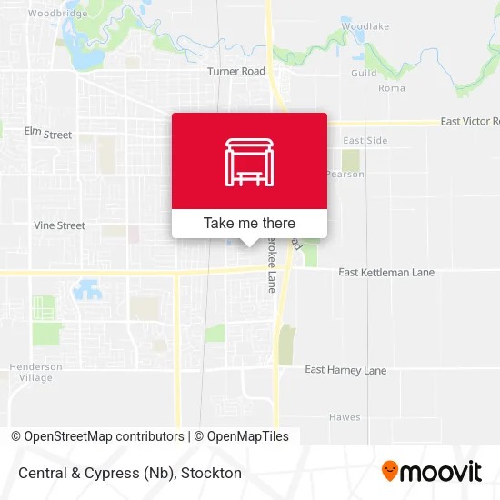Central & Cypress (Nb) map