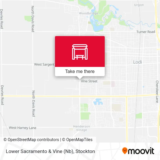 Mapa de Lower Sacramento & Vine (Nb)