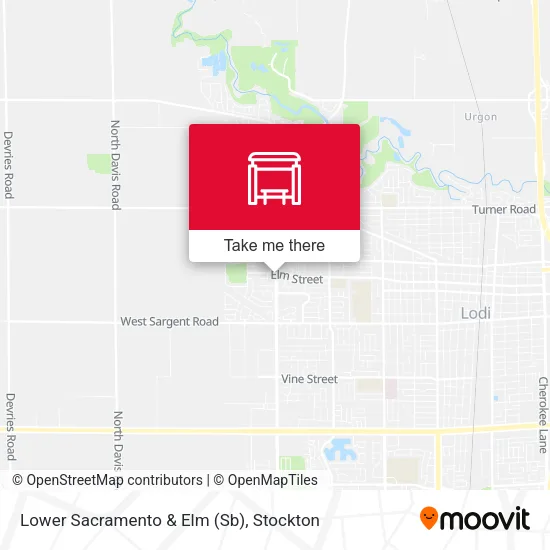 Mapa de Lower Sacramento & Elm (Sb)