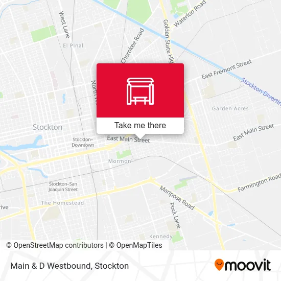 Main & D Westbound map