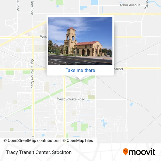 Tracy Transit Center map