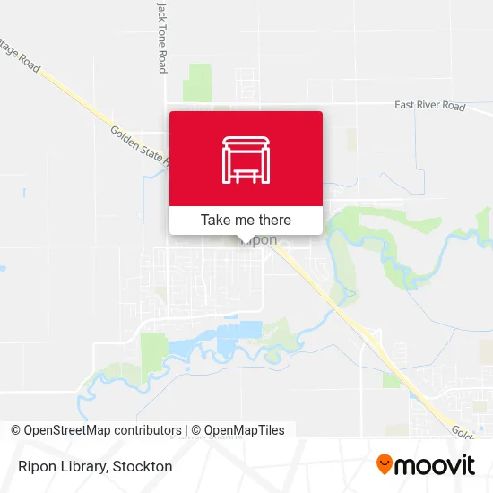 Ripon Library map