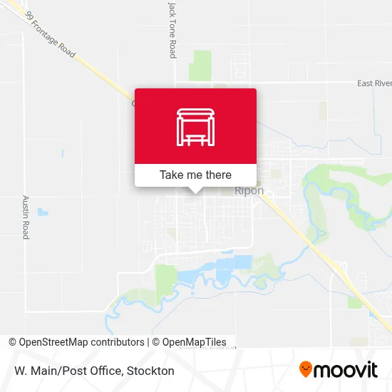 W. Main/Post Office map
