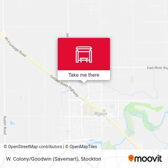 W. Colony/Goodwin (Savemart) map