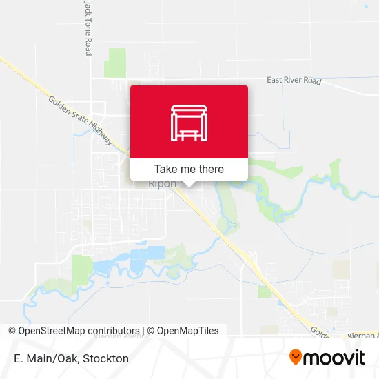 E. Main/Oak map