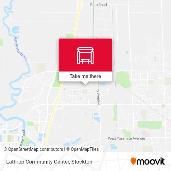 Lathrop Community Center map