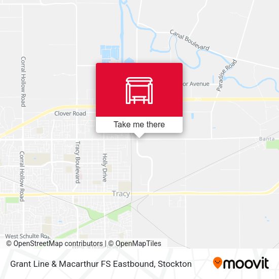 Grant Line & Macarthur FS Eastbound map