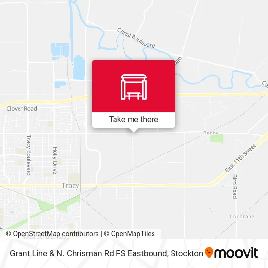 Mapa de Grant Line & N. Chrisman Rd FS Eastbound