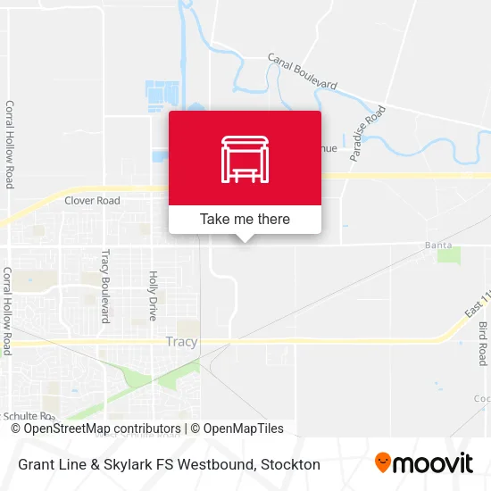 Mapa de Grant Line & Skylark FS Westbound