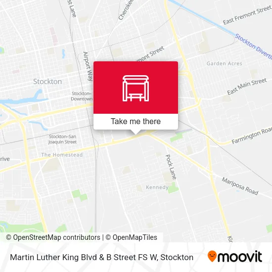 Mapa de Martin Luther King Blvd & B Street FS W
