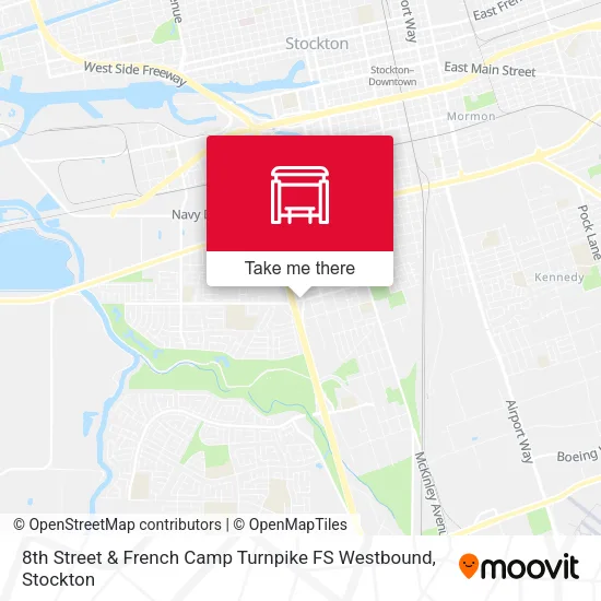 Mapa de 8th Street & French Camp Turnpike FS Westbound