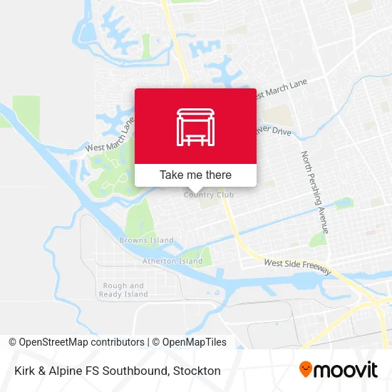 Mapa de Kirk & Alpine FS Southbound