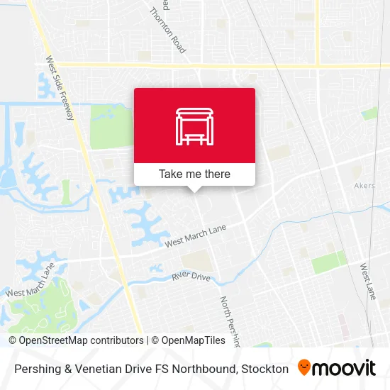 Mapa de Pershing & Venetian Drive FS Northbound