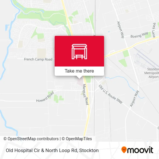 Mapa de Old Hospital Cir & North Loop Rd