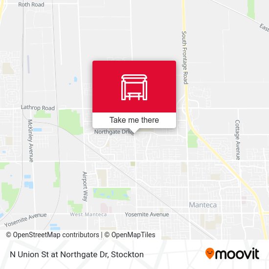 N Union St at Northgate Dr map