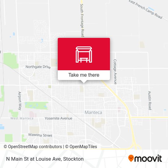 N Main St at Louise Ave map