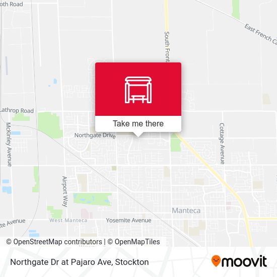 Northgate Dr at Pajaro Ave map