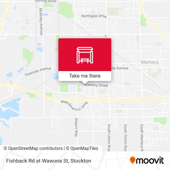 Fishback Rd at Wawona St map