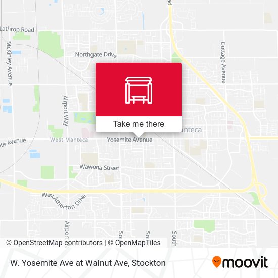 Mapa de W. Yosemite Ave at Walnut Ave