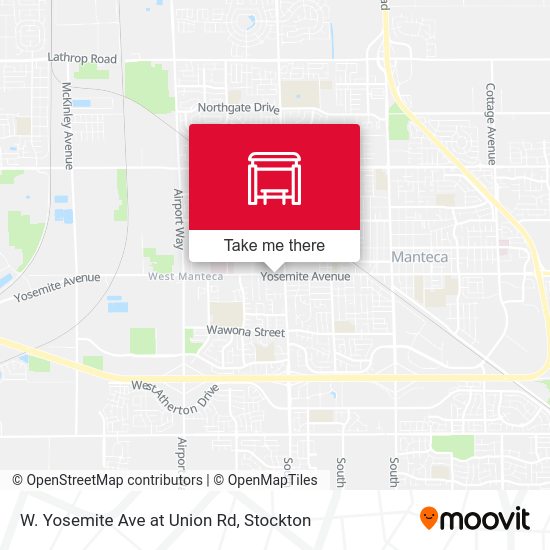 W. Yosemite Ave at Union Rd map