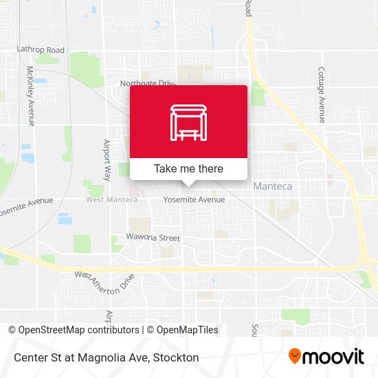 Center St at Magnolia Ave map