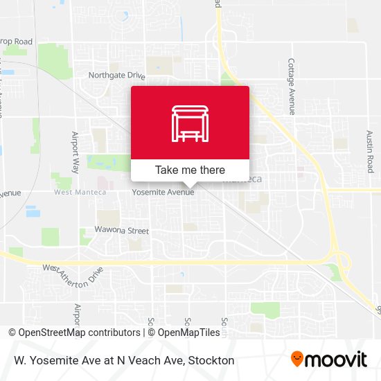 Mapa de W. Yosemite Ave at N Veach Ave