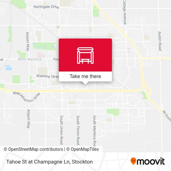 Tahoe St at Champagne Ln map