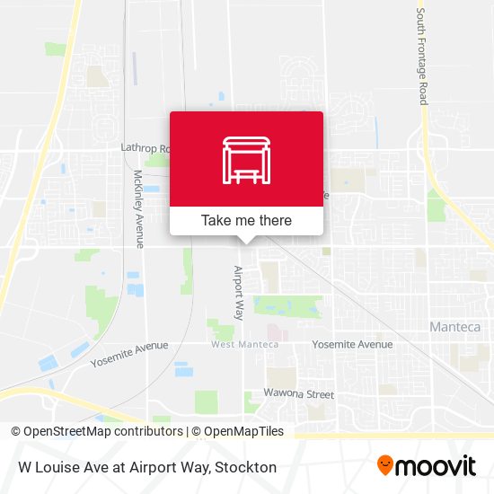W Louise Ave at Airport Way map