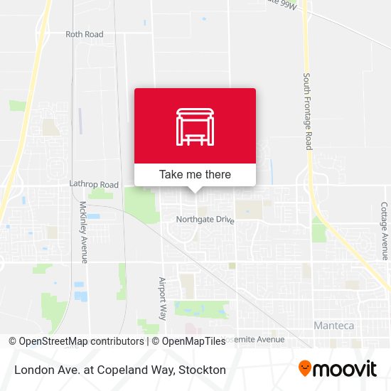 Mapa de London Ave. at Copeland Way