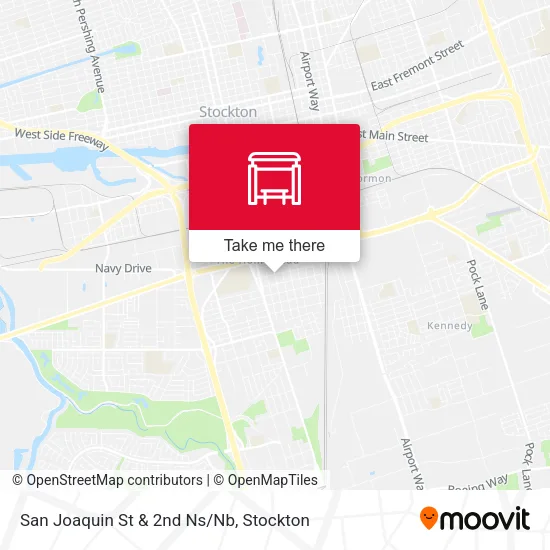 Mapa de San Joaquin St & 2nd Ns/Nb