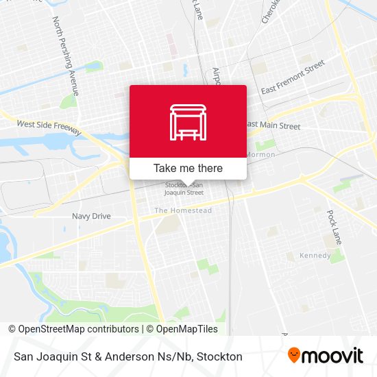 Mapa de San Joaquin St & Anderson Ns / Nb