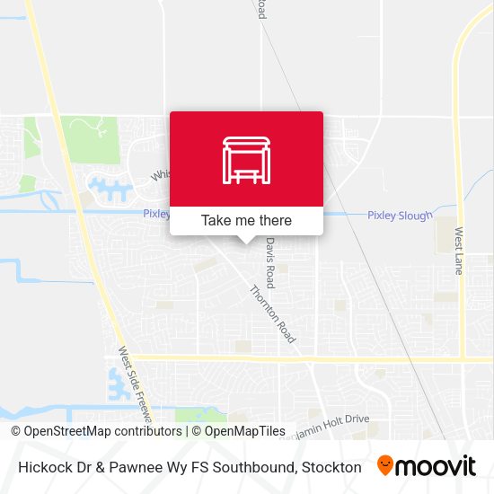 Hickock Dr & Pawnee Wy FS Southbound map