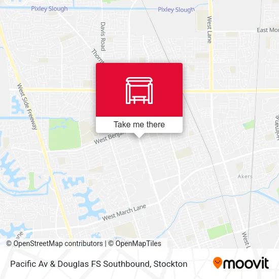 Mapa de Pacific Av & Douglas FS Southbound