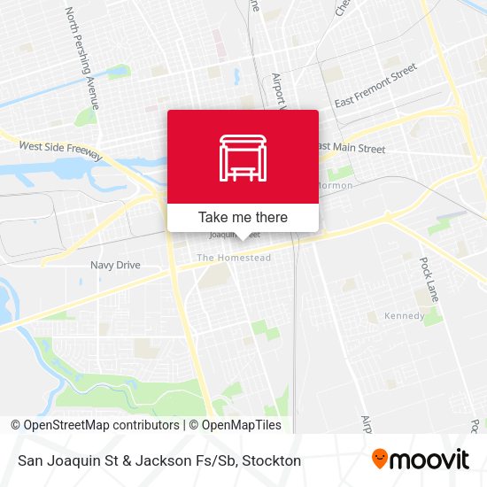 San Joaquin St & Jackson Fs/Sb map